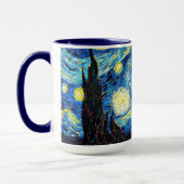 ゴッホの有名な絵画、星月夜 マグカップ (左)
