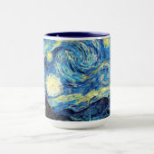 ゴッホの有名な絵画、星月夜 マグカップ (中央)