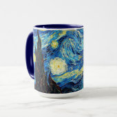 ゴッホの有名な絵画、星月夜 マグカップ (正面左)