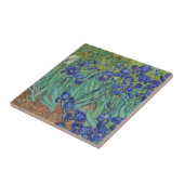 ゴッホの有名な青いアイリス-花の油彩画 タイル (側面)