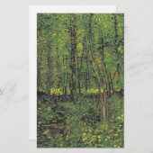 ゴッホの木々と下草 便箋 (正面/裏面)