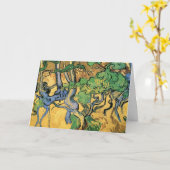 ゴッホの木の根と幹 カード (黄色い花)