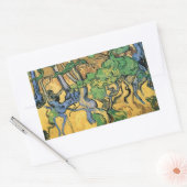 ゴッホの木の根と幹 長方形シール (封筒)