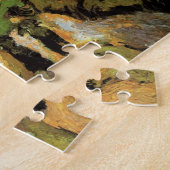 ゴッホの村の通りと階段、オーベル、人物 ジグソーパズル (側面)