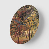 ゴッホの松の研究 ラウンド壁時計 (傾斜)