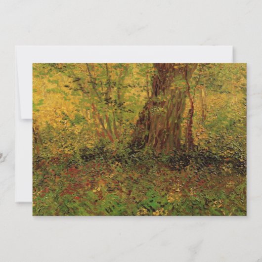 ゴッホの林の下 招待状 (正面)