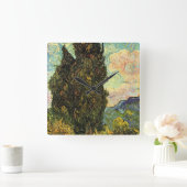 ゴッホの柏の木 スクエア壁時計 (ホーム)