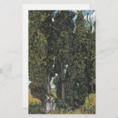 ゴッホの柏の木 便箋 (正面/裏面)