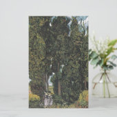 ゴッホの柏の木 便箋 (スタンド正面)