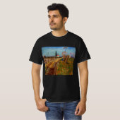 ゴッホの柳の畑の道 Tシャツ (正面フル)