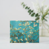 ゴッホの桜の花のクラシック印象派 ポストカード (スタンド正面)