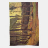 ゴッホの森の縁 キッチンタオル (縦)