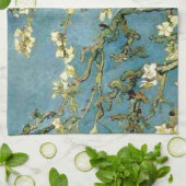 ゴッホの活気付くアーモンド木のヴィンテージの芸術 キッチンタオル (折り畳み)