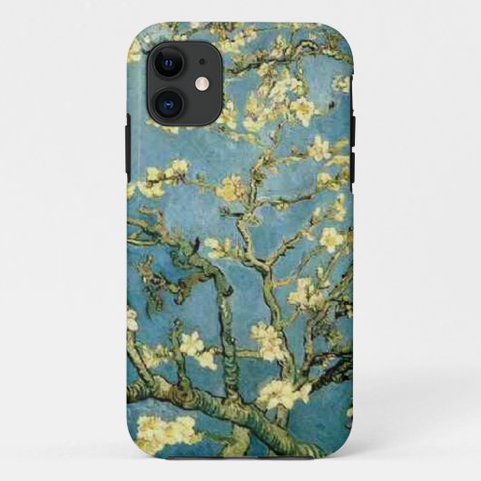 ゴッホの活気付くアーモンド木のヴィンテージの芸術 Case-Mate iPhoneケース (裏面)