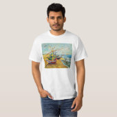 ゴッホの漁船のTシャツ Tシャツ (正面フル)