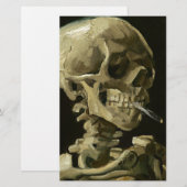 ゴッホの煙草をくわえた骷髅 便箋 (正面/裏面)