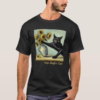 ゴッホの猫友達 Tシャツ