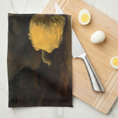 ゴッホの瓶とカボチャ2個 キッチンタオル (四つ折り)