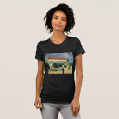 ゴッホの白い家夜 Tシャツ (正面フル)