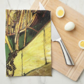 ゴッホの砂利運搬船の労働者 キッチンタオル (四つ折り)