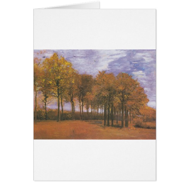 ゴッホの秋の秋の木は運命を去ります (正面)