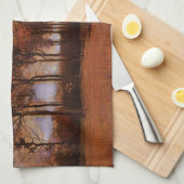 ゴッホの秋の風景 キッチンタオル (四つ折り)