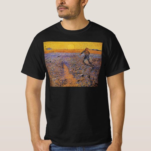 ゴッホの種蒔く人 Tシャツ (正面)