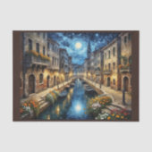 ゴッホの空の下の夜のベネチアの風景 薄葉紙 (正面)