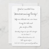 ゴッホの精神病院のスタジオの窓 招待状 (裏面)