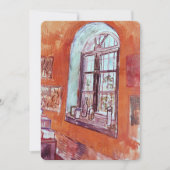 ゴッホの精神病院のスタジオの窓 招待状 (正面)