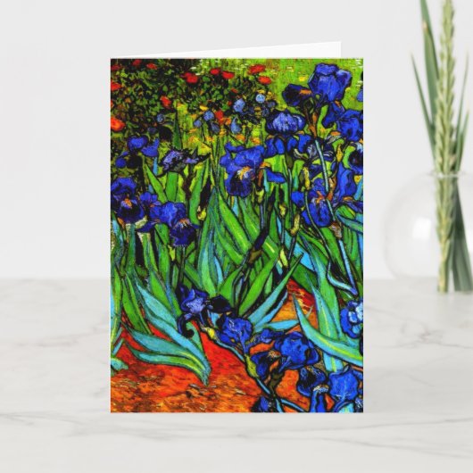 ゴッホの絵画、アイリス カード (正面)