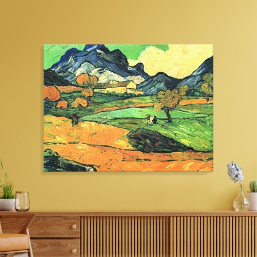 ゴッホの絵画、ゴージェ山 キャンバスプリント (インサイチュ (リビング))