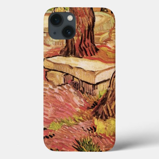 ゴッホの聖パウル病院の庭の石のベンチ Case-Mate iPhoneケース (裏面)