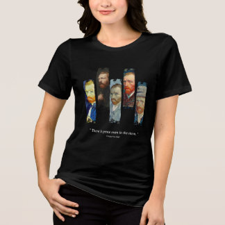 ゴッホの肖像画と名言 トライブレンドTシャツ