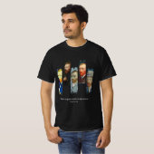 ゴッホの肖像画と名言 Tシャツ (正面フル)