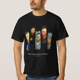 ゴッホの肖像画と名言 Tシャツ