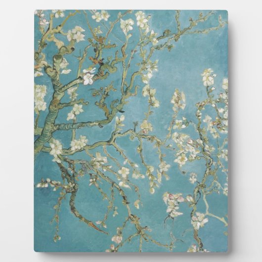 ゴッホの花と枝、杏の花、自然 フォトプラーク (正面)