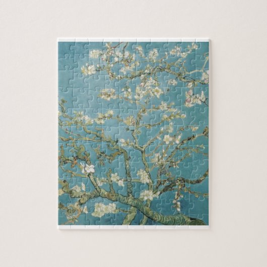 ゴッホの花と枝、梅の花、自然 ジグソーパズル (縦)