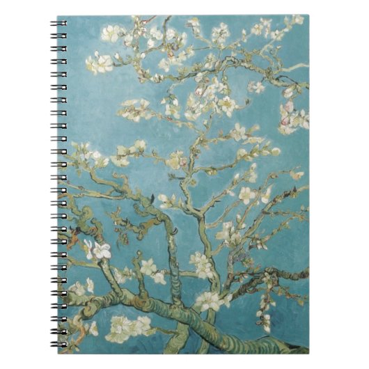 ゴッホの花と枝、梅の花、自然 ノートブック (正面)