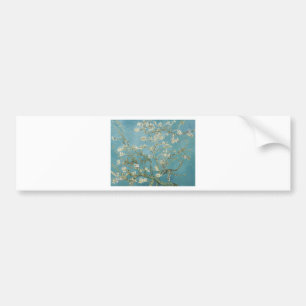 ゴッホの花と枝、梅の花、自然 バンパーステッカー