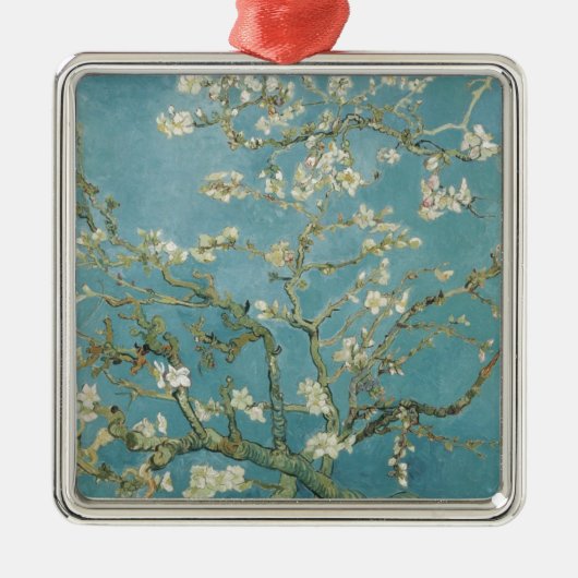 ゴッホの花の枝 杏の花 自然 メタルオーナメント (正面)