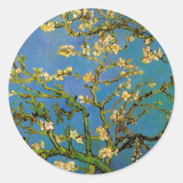 ゴッホの花咲くアーモンドの木 ラウンドシール