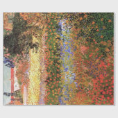 ゴッホの花咲く庭園 ラッピングペーパー (フラット)