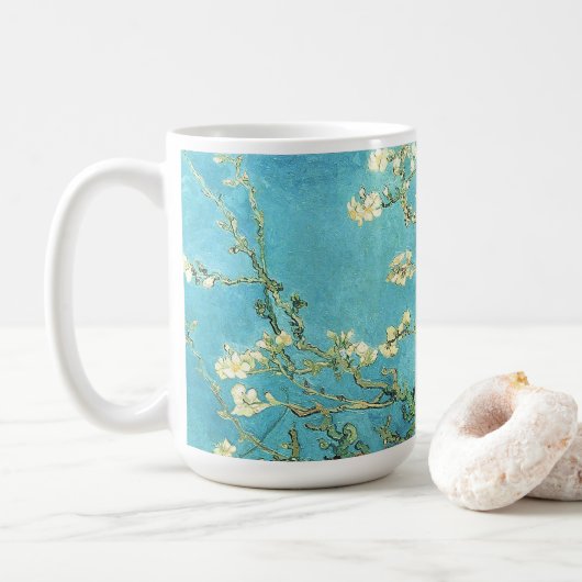 ゴッホの花咲く杏の木 コーヒーマグカップ (ドーナツ)