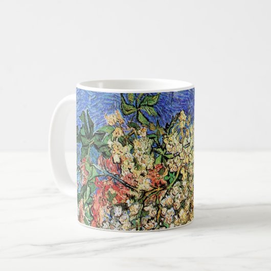 ゴッホの花咲く栗の木の枝 コーヒーマグカップ (正面左)