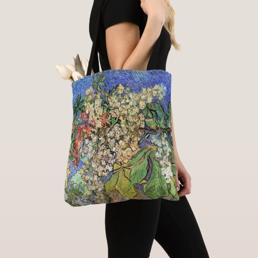 ゴッホの花咲く栗の木の枝 トートバッグ (クローズアップ)