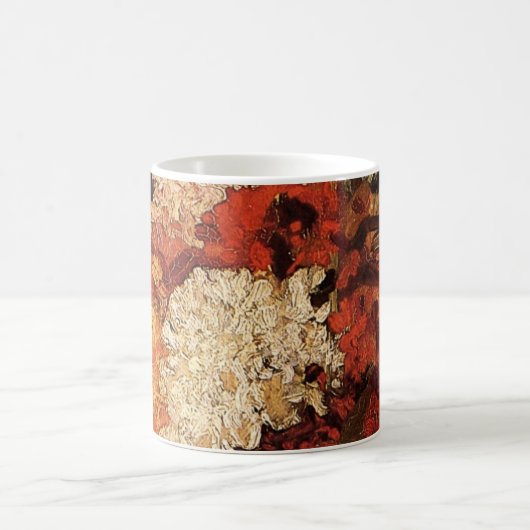 ゴッホの花瓶とカーネーション コーヒーマグカップ (中央)