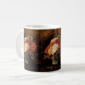 ゴッホの花瓶とカーネーション コーヒーマグカップ (正面左)