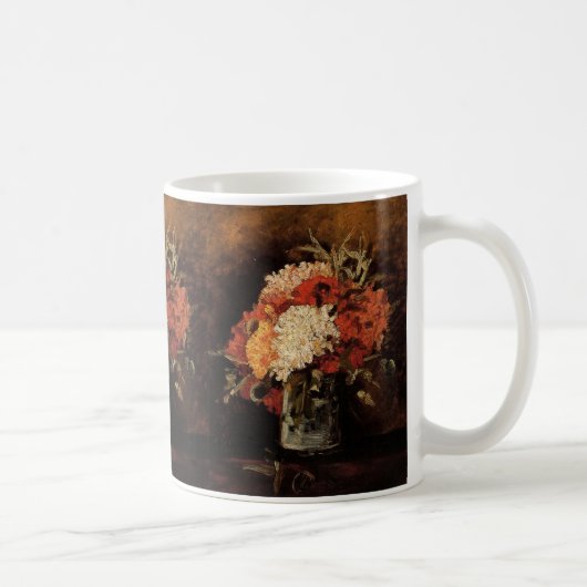 ゴッホの花瓶とカーネーション コーヒーマグカップ (右)