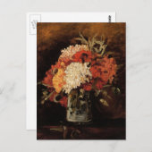 ゴッホの花瓶とカーネーション ポストカード (正面/裏面)